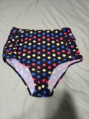 Unknown brand xxl women's multi-colored polka dot bikini bottoms